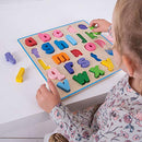 BIGJIGS TOYS CHUNKY ALPHABET PUZZLE (LOWERCASE) - EDUCATIONAL JIGSAW - MULTI - Like New
