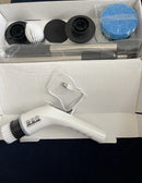 KOLAGAN 7 IN 1 MULTIFUNCTIONAL ELECTRIC POWER BRUSH MULTIPLE HEADS WHITE/BLACK - Like New