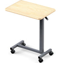 WOTURE Adjustable Overbed Table with Wheels, Bedside_ble_v2_maple CBZ041-MAPLE - Like New