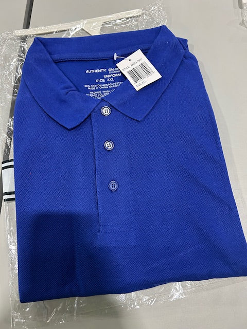 GALAXY BY HARVIC UNIFORM GALAXY BY HARVIC UNIFORM POLO SHIRT BLUE SIZE 3XL - Brand New