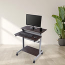 Stand Up Desk Store Two Tier Standing Desk Computer Workstation - Walnut Top - Brand New