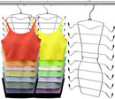 CLODSPAC - 3 PACK CLOSET-ORGANIZER,8 TIER TANK-TOP-HANGER,CLOSET-ORGANIZERS-AND Like New