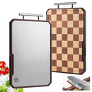 FYCTIO Cutting Board with Knife Sharpener Pure Titanium Acacia Wood - Brand New