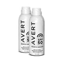 AVERT Original SPF 50 Sunscreen Spray UVB & UVA Protection No White Cast - Brand New
