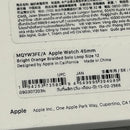 APPLE WATCH 45MM BRIGHT ORANGE BRAIDED SOLO LOOP SIZE 12 - BRIGHT ORANGE - Brand New