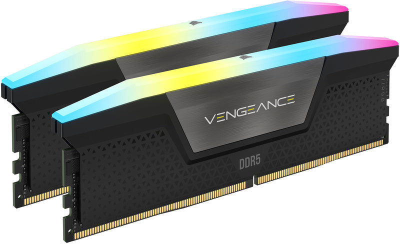 CORSAIR VENGEANCE RGB 32GB (2X16GB) 5600MHz DDR5 Desktop Memory Black Like New