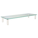 Kantek Glass Monitor Riser 5mm Tempered Glass Platform MS370 - Clear Glass - Like New
