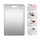 JIWASIO TITANIUM CUTTING BOARD 100% JUICE GROOVE 18.1"L X 11.8"W - TITANIUM - Like New