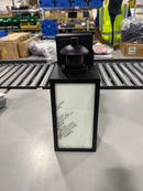 GENERIC MOTION SENSOR WITH GFCI OUTDOOR WALL LIGHT - BLACK/CLEAR GLASS - Like New