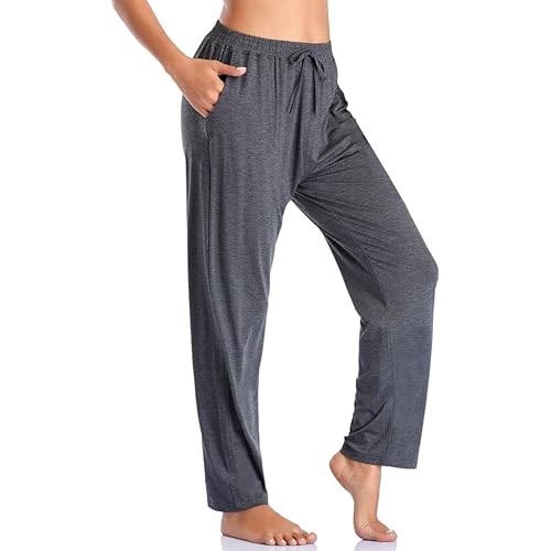 G/MLPJ-700CH GALAXY BY HARVIC WOMEN'S LOOSE FIT CLASSIC LOUNGE CHARCOAL L - Brand New