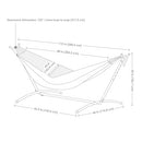 Sunnydaze Double Brazilian Hammock with Stand and Carrying Case - Sea Grass - Like New