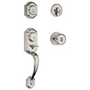 KWIKSET MONTARA FRONT DOOR LOCK HANDLE DEADBOLT SET WITH KNOB - - Scratch & Dent