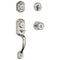 KWIKSET MONTARA FRONT DOOR LOCK HANDLE DEADBOLT SET WITH KNOB - - Scratch & Dent