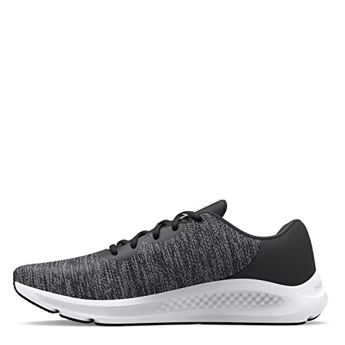 UNDER ARMOUR MEN'S CHARGED PURSUIT 3 TWIST RUNNING SHOE GRAY/WHITE SIZE MEN 12 - Like New