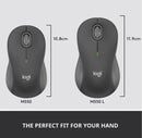 LOGITECH SIGNATURE M550 L FULL SIZE WIRELESS MOUSE LARGE - GRAPHITE - Like New