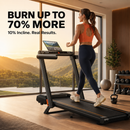 ACEZOE P10 PRO FOLDABLE TREADMILL WITH 10% INCLINE & HANDLE BAR - BLACK - Like New