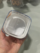GENERIC 0.5L FOOD STORAGE CONTAINER WITH WHITE LID - CLEAR,WHITE - Like New