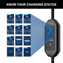 MEGAWISE PORTABLE EV CHARGER, 32A LEVEL 2 ELECTRIC VEHICLE CHARGER - BLACK - Like New