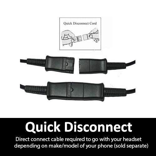 Discover D712 Dual Speaker Wired Office Headset - 8541727874 - BLACK - Like New