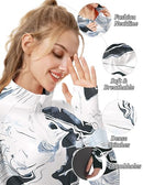 FKEEP WOMEN SUN SHIRTS LONG SLEEVE UPF 50+ UV PROTECTION TOP XS - INK WASH - Like New