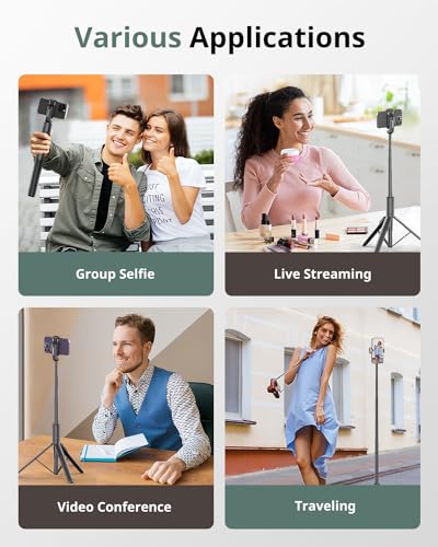 SENSYNE 60" PHONE TRIPOD SELFIE STICK WIRELESS REMOTE - Scratch & Dent