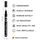 Molotow Liquid Chrome Marker (with Special Ink for Real Mirror Effect) 3 Items - Brand New