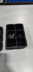MEIDONG ICE CUBE TRAYS, 3 PACK FOOD-GRADE SILICONE ICE CUBE TRAYS - BLACK - Like New