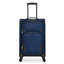 U.S. Traveler Aviron Bay Expandable Softside Spinner Wheels, 22" - Navy - Brand New