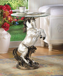Furniture Creations Fantasy Magical Unicorn Horse Glass Top Accent Table - Brand New