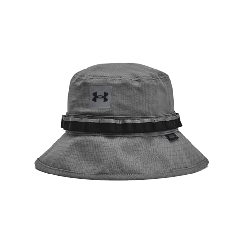 Under Armour Men's Iso-chill ArmourVent Bucket Hat Castlerock/Black M/L - Brand New