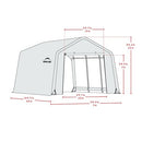 SHELTERLOGIC PEAK STYLE ROOF GARAGE CARPORT CANOPY FRAMES - SANDSTONE - Like New