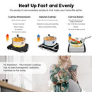 Cusimax Portable Electric Stove 1800W Infrared Double Burner B07HFC741Q - Black - Like New