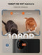 WOPET HV10 AUTOMATIC CAT FEEDER WITH CAMERA FOR TWO CATS, 1080P - BLACK - Like New