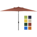 SHADE BASICS 10'X6' RECT CRANK PATIO UMBRELLA (ECO106D709-P40) BRICK RED - Like New
