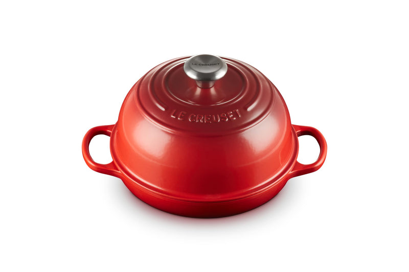 LE CREUSET ENAMELED CAST IRON BREAD OVEN - CERISE - Like New