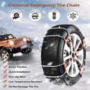GENERIC SNOW CHAINS FOR SUV CAR PICKUP TRUCKS - UNIVERSAL ADJUSTABLE - BLUE&RED - Like New