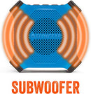ECOXGEAR EcoEdge Waterproof Portable Bluetooth Speaker GDI-EXEDGE302 - BLUE - Like New