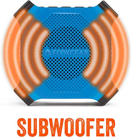 ECOXGEAR EcoEdge Waterproof Portable Bluetooth Speaker GDI-EXEDGE302 - BLUE - Like New