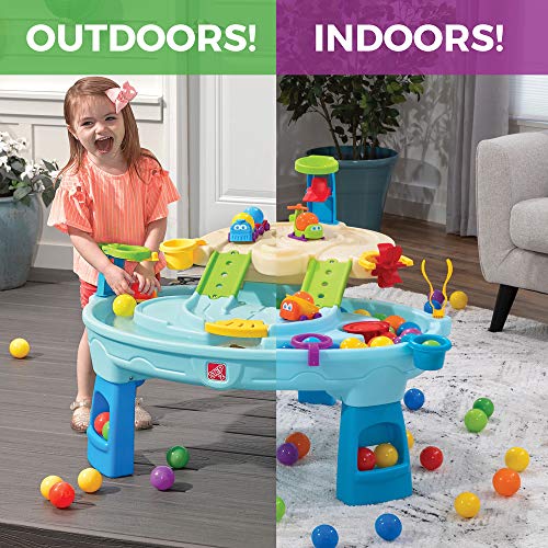 Step2 Ball Buddies Adventure Center Water Table for Kids, 23 Pieces - Blue - Like New