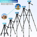 KINGJOY 60” Camera Tripod with Carry Bag Lightweight Travel B08JLPR5NN - Black - Brand New