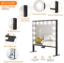 20 X 22 Inch Large Hollywood Vanity Mirror with Lights B09JYQT6ZL - White - Like New