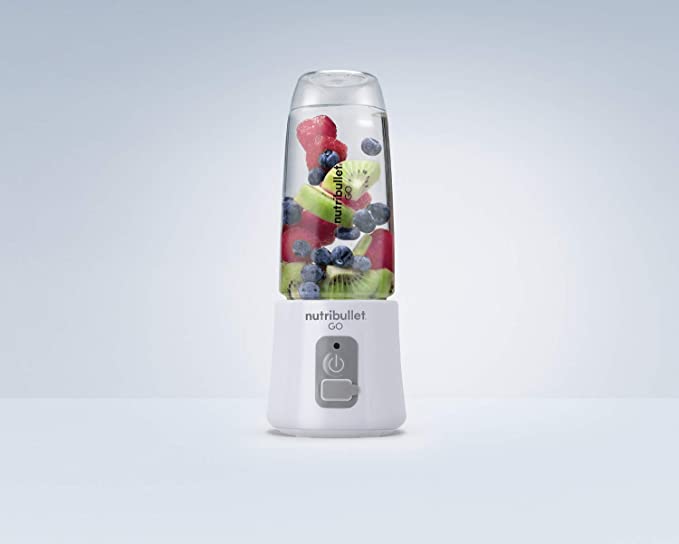 Nutribullet GO Portable Blender Shakes Smoothies 13 Oz 70 Watts NB50300W - White - Like New