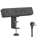SUREANCE 50W Desk Clamp Power Strip with USB-C 30W PD, SA-J3-PD30 - Black - Like New