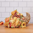 Fitz and Floyd Fall Harvest Cornucopia Cookie Jar Ceramic Figurine, 12 inch - Like New