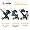 Ergobaby Metro+ Compact Baby Stroller, Lightweight Umbrella Stroller Folds - Like New