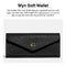 COACH WOMEN'S CROSSGRAIN LEATHER WYN SOFT WALLET, LI/BLACK, ONE SIZE - Brand New