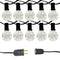 LUBASE-39901 Electric Globe String Lights with Soft White Fairy Lights - Like New