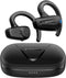 PURPODS OPEN EAR HEADPHONES SPORTS CLEAR CALLS NOISE REDUCTION - BLACK - Like New