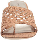 Donald Pliner Women's MELROS Sandal 2" Block Heel Open Toe Shoes Sparkle Cork - Like New