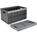 CLEVERMADE COLLAPSIBLE STORAGE BINS WITH LID - STONE 1-PACK 46L - STACKABLE - Like New